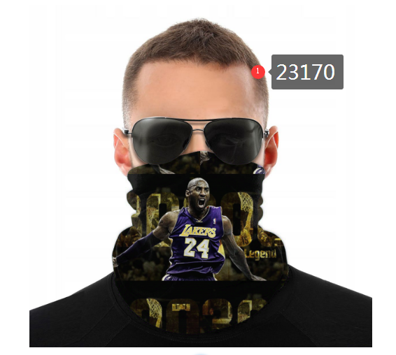 NBA 2021 Los Angeles Lakers #24 kobe bryant 23170 Dust mask with filter->nba dust mask->Sports Accessory
